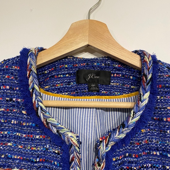 J.Crew Tweed Braided Trim Lady Jacket - Picture 5 of 8